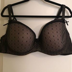 Avenue Sexy Nights black wire cup bra 46DD